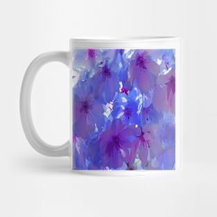 Blue Cherry Blossoms Mug